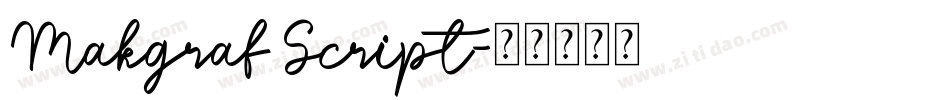 Makgraf Script字体转换